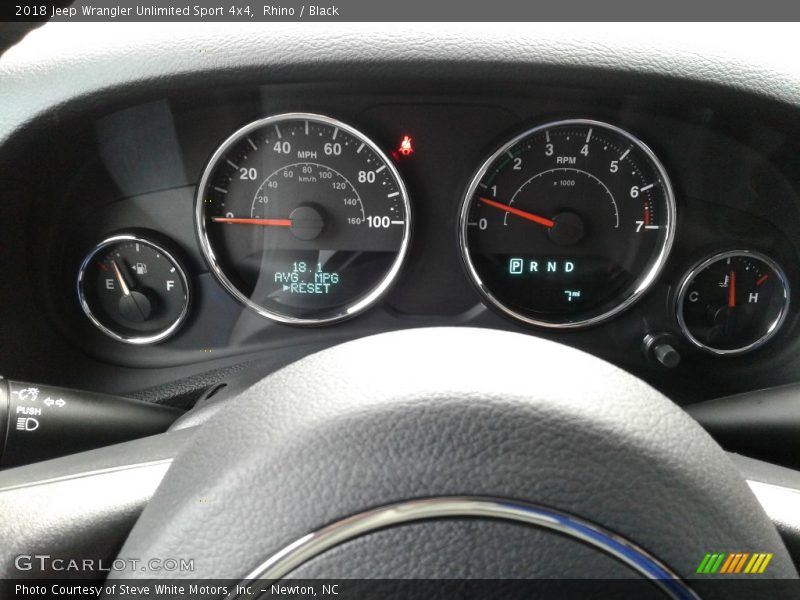 Rhino / Black 2018 Jeep Wrangler Unlimited Sport 4x4