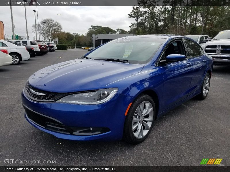 Vivid Blue Pearl / Black 2017 Chrysler 200 S