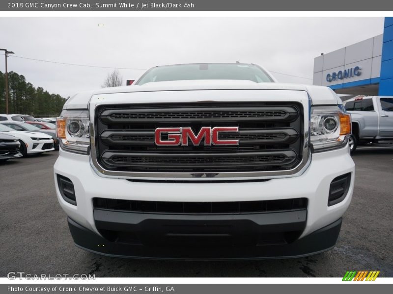 Summit White / Jet Black/Dark Ash 2018 GMC Canyon Crew Cab