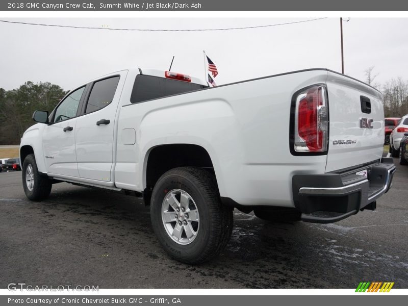 Summit White / Jet Black/Dark Ash 2018 GMC Canyon Crew Cab