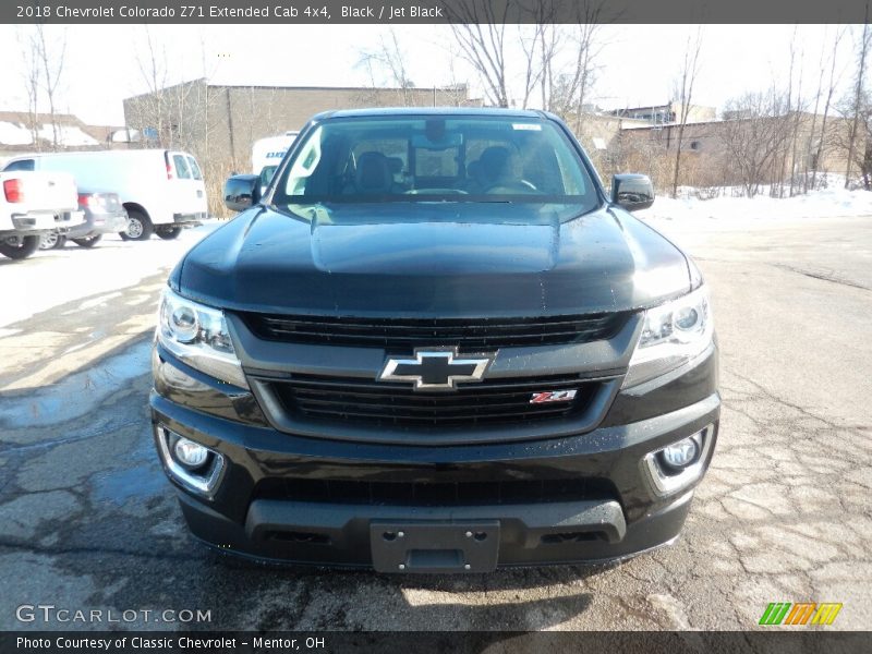 Black / Jet Black 2018 Chevrolet Colorado Z71 Extended Cab 4x4