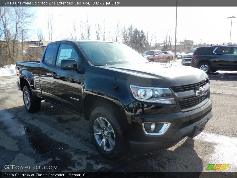 Black / Jet Black 2018 Chevrolet Colorado Z71 Extended Cab 4x4