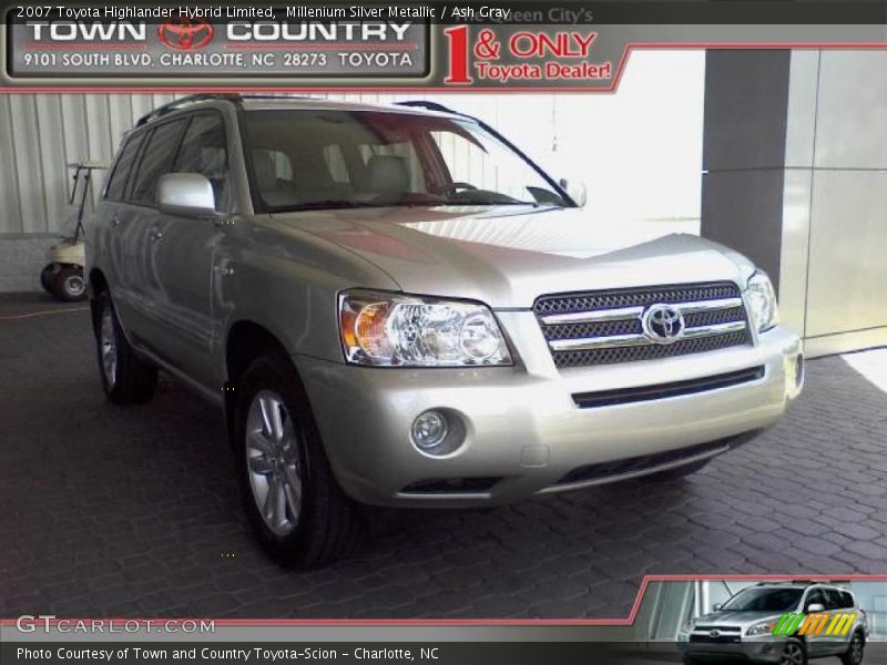 Millenium Silver Metallic / Ash Gray 2007 Toyota Highlander Hybrid Limited