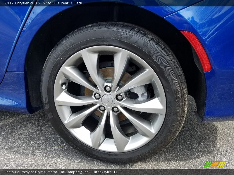 Vivid Blue Pearl / Black 2017 Chrysler 200 S