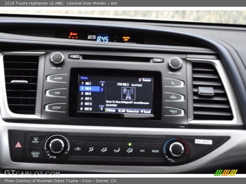 Celestial Silver Metallic / Ash 2018 Toyota Highlander LE AWD