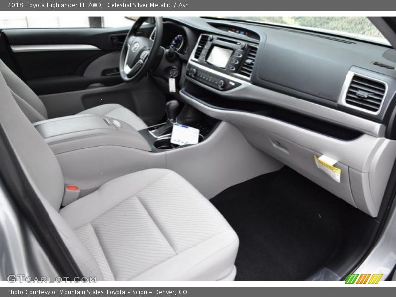 Celestial Silver Metallic / Ash 2018 Toyota Highlander LE AWD