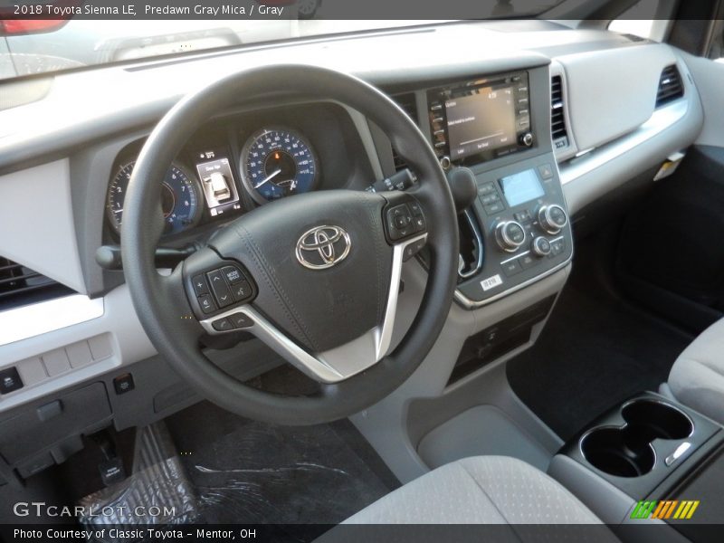 Predawn Gray Mica / Gray 2018 Toyota Sienna LE