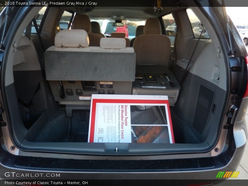 Predawn Gray Mica / Gray 2018 Toyota Sienna LE