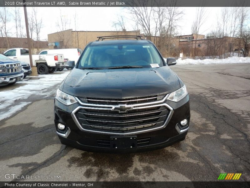 Sable Brown Metallic / Jet Black 2018 Chevrolet Traverse LT AWD