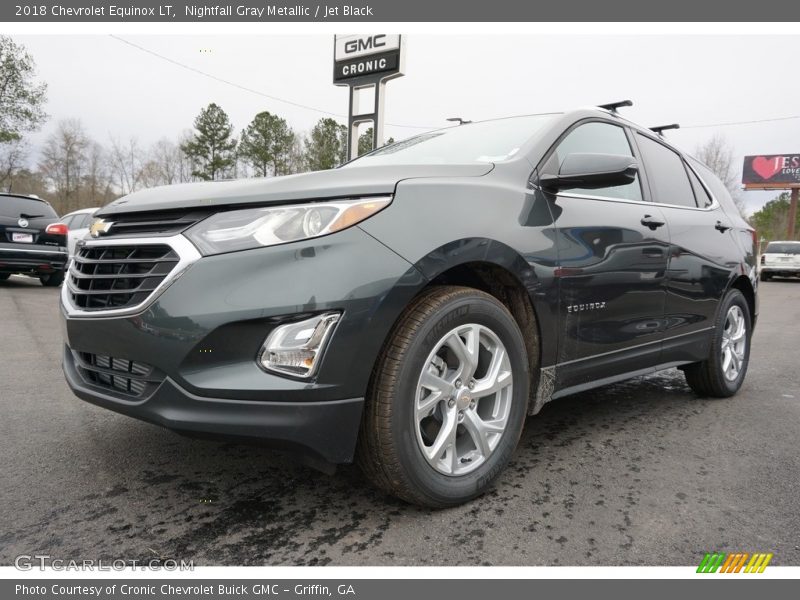Nightfall Gray Metallic / Jet Black 2018 Chevrolet Equinox LT