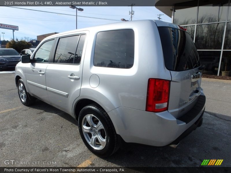 Alabaster Silver Metallic / Black 2015 Honda Pilot EX-L 4WD