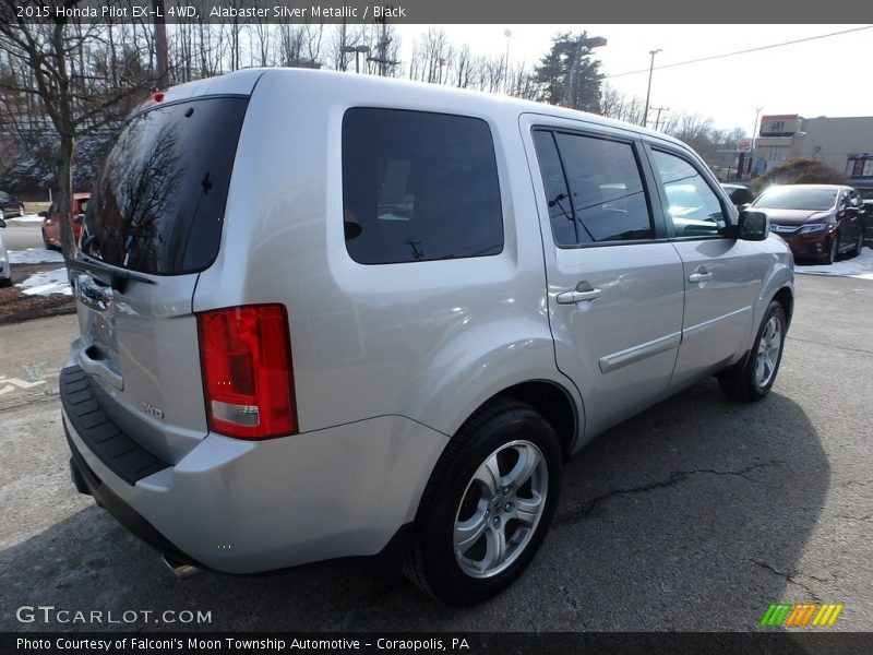 Alabaster Silver Metallic / Black 2015 Honda Pilot EX-L 4WD