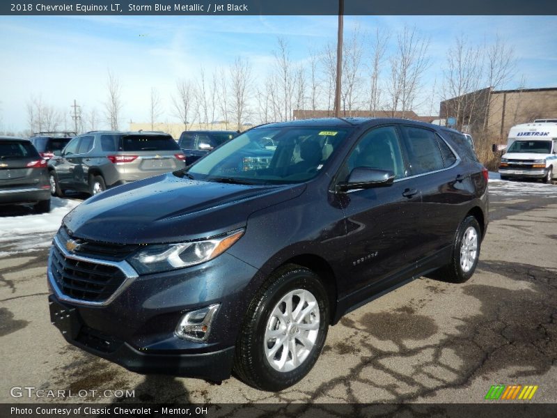 Storm Blue Metallic / Jet Black 2018 Chevrolet Equinox LT