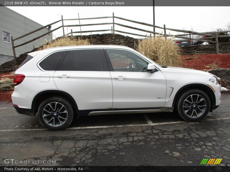 Mineral White Metallic / Canberra Beige/Black 2018 BMW X5 xDrive35i