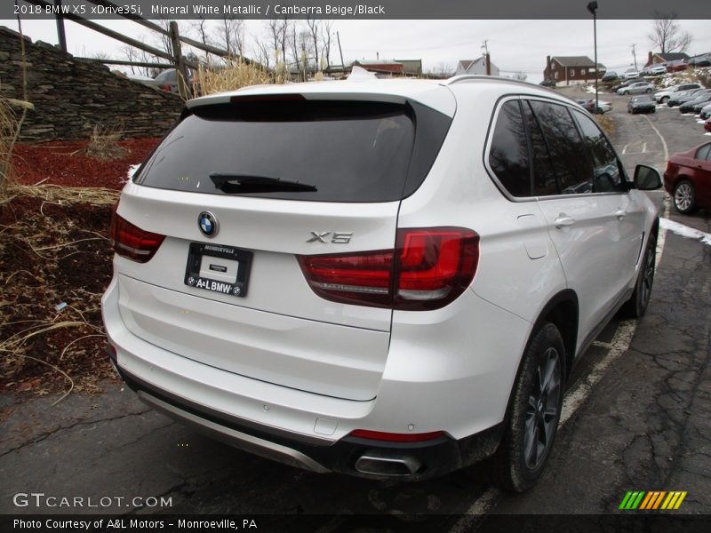 Mineral White Metallic / Canberra Beige/Black 2018 BMW X5 xDrive35i
