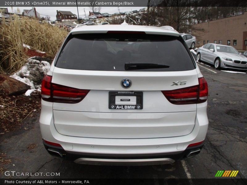 Mineral White Metallic / Canberra Beige/Black 2018 BMW X5 xDrive35i
