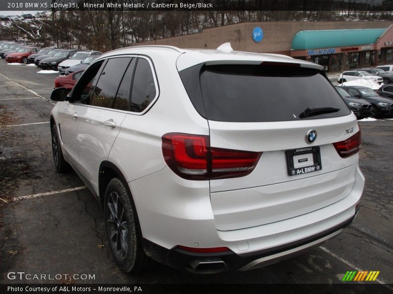 Mineral White Metallic / Canberra Beige/Black 2018 BMW X5 xDrive35i