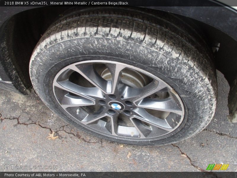 Mineral White Metallic / Canberra Beige/Black 2018 BMW X5 xDrive35i