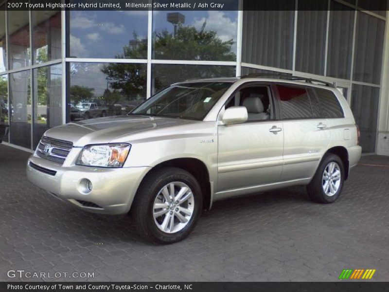 Millenium Silver Metallic / Ash Gray 2007 Toyota Highlander Hybrid Limited