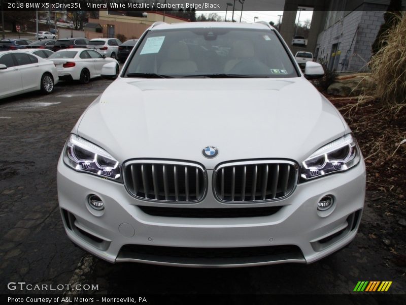 Mineral White Metallic / Canberra Beige/Black 2018 BMW X5 xDrive35i