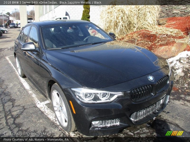 Black Sapphire Metallic / Black 2018 BMW 3 Series 340i xDrive Sedan