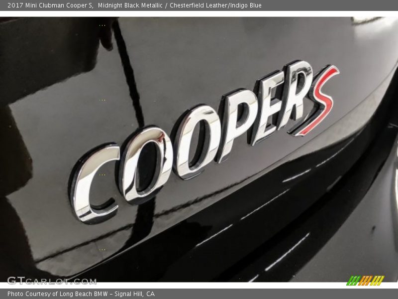 Midnight Black Metallic / Chesterfield Leather/Indigo Blue 2017 Mini Clubman Cooper S