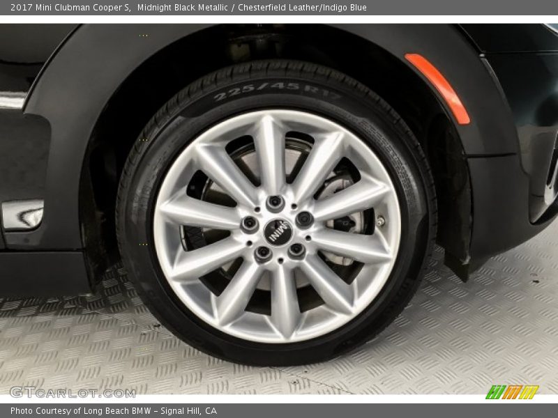 Midnight Black Metallic / Chesterfield Leather/Indigo Blue 2017 Mini Clubman Cooper S
