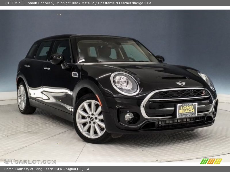 Midnight Black Metallic / Chesterfield Leather/Indigo Blue 2017 Mini Clubman Cooper S