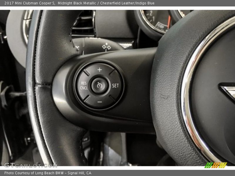 Midnight Black Metallic / Chesterfield Leather/Indigo Blue 2017 Mini Clubman Cooper S