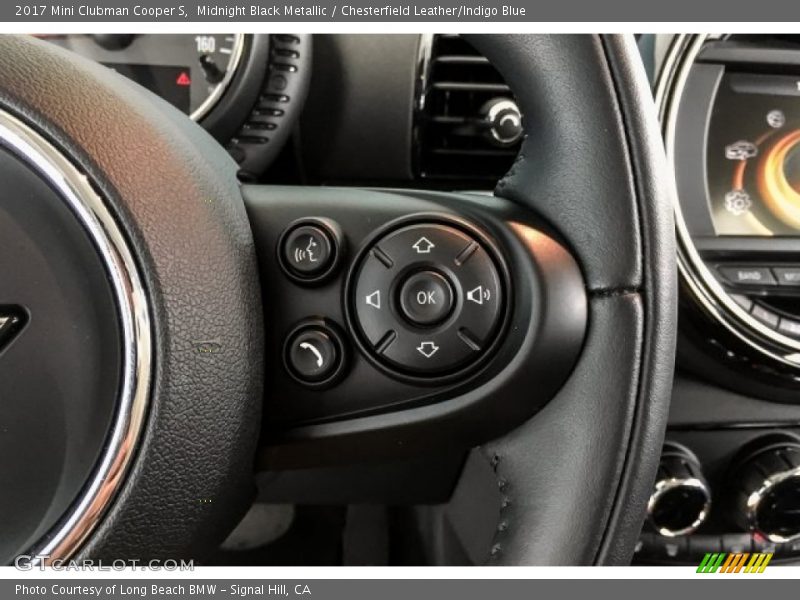 Midnight Black Metallic / Chesterfield Leather/Indigo Blue 2017 Mini Clubman Cooper S