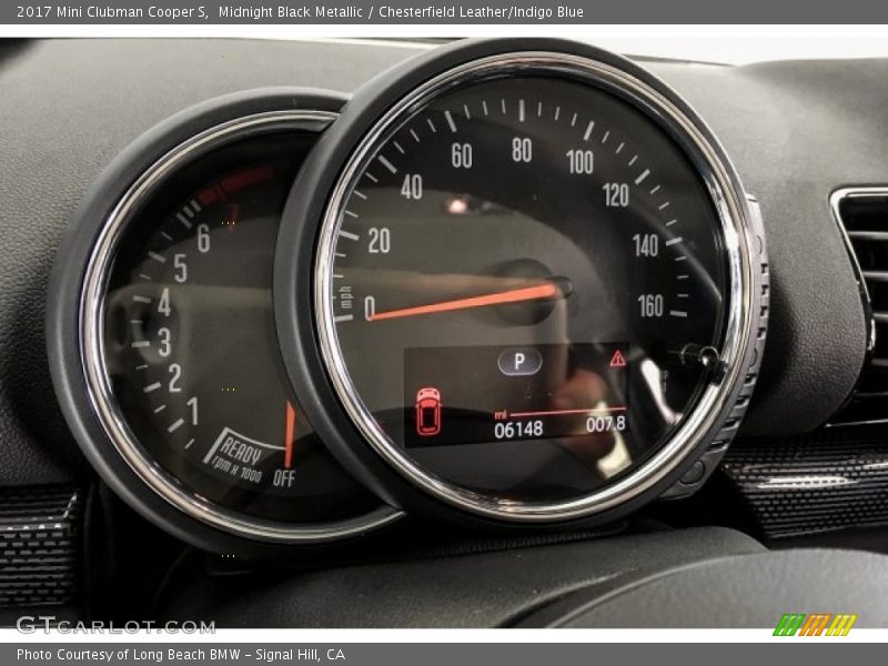 Midnight Black Metallic / Chesterfield Leather/Indigo Blue 2017 Mini Clubman Cooper S