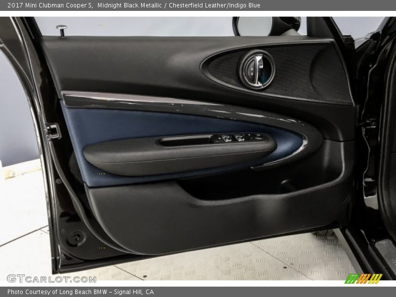 Midnight Black Metallic / Chesterfield Leather/Indigo Blue 2017 Mini Clubman Cooper S