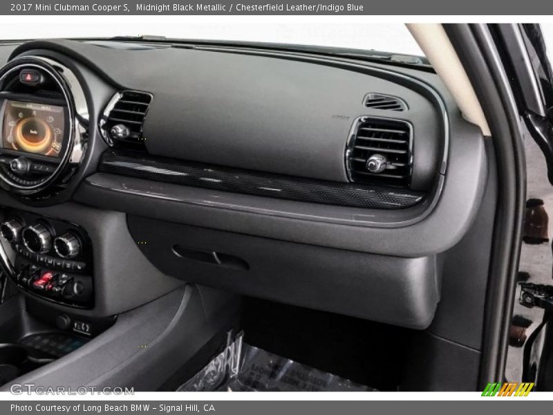 Midnight Black Metallic / Chesterfield Leather/Indigo Blue 2017 Mini Clubman Cooper S
