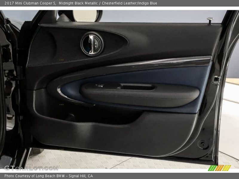 Midnight Black Metallic / Chesterfield Leather/Indigo Blue 2017 Mini Clubman Cooper S