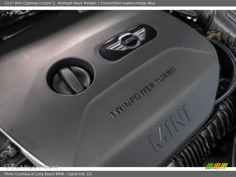 Midnight Black Metallic / Chesterfield Leather/Indigo Blue 2017 Mini Clubman Cooper S
