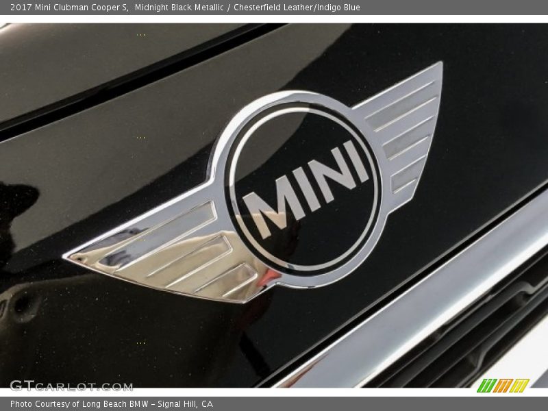 Midnight Black Metallic / Chesterfield Leather/Indigo Blue 2017 Mini Clubman Cooper S