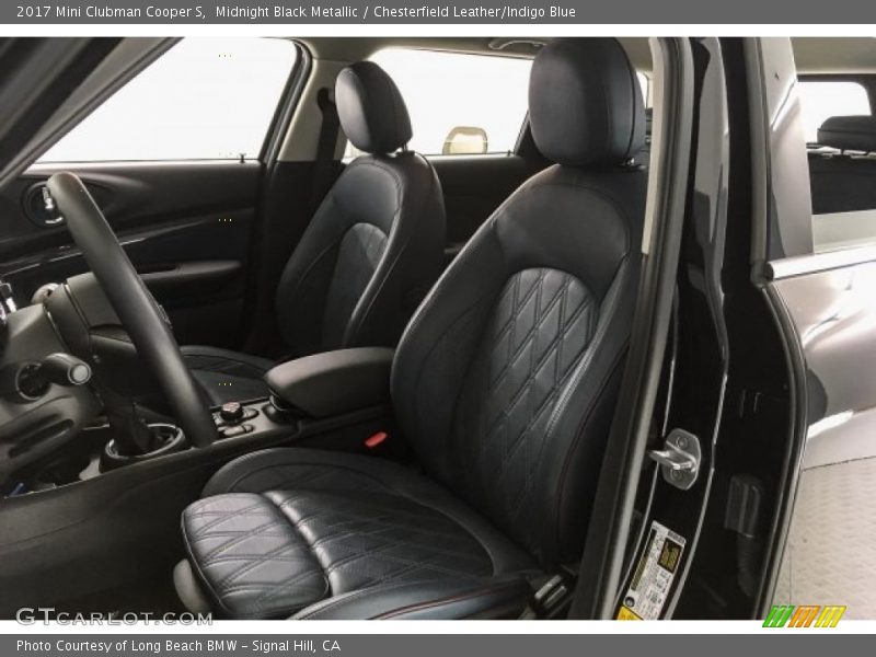 Midnight Black Metallic / Chesterfield Leather/Indigo Blue 2017 Mini Clubman Cooper S
