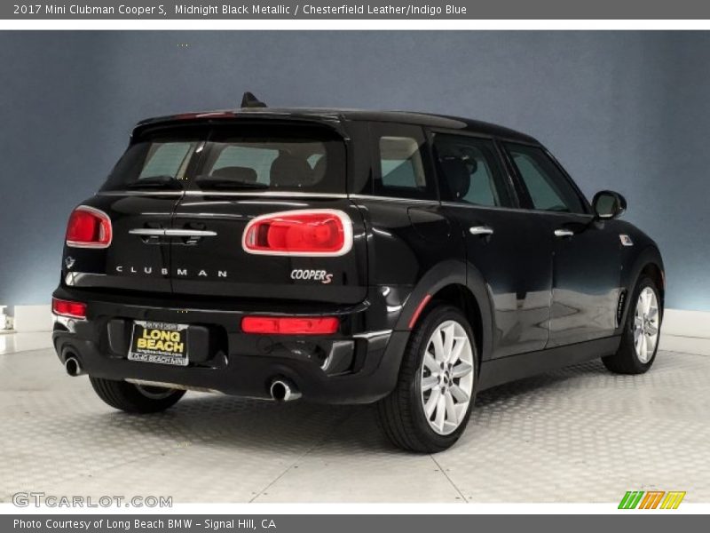 Midnight Black Metallic / Chesterfield Leather/Indigo Blue 2017 Mini Clubman Cooper S