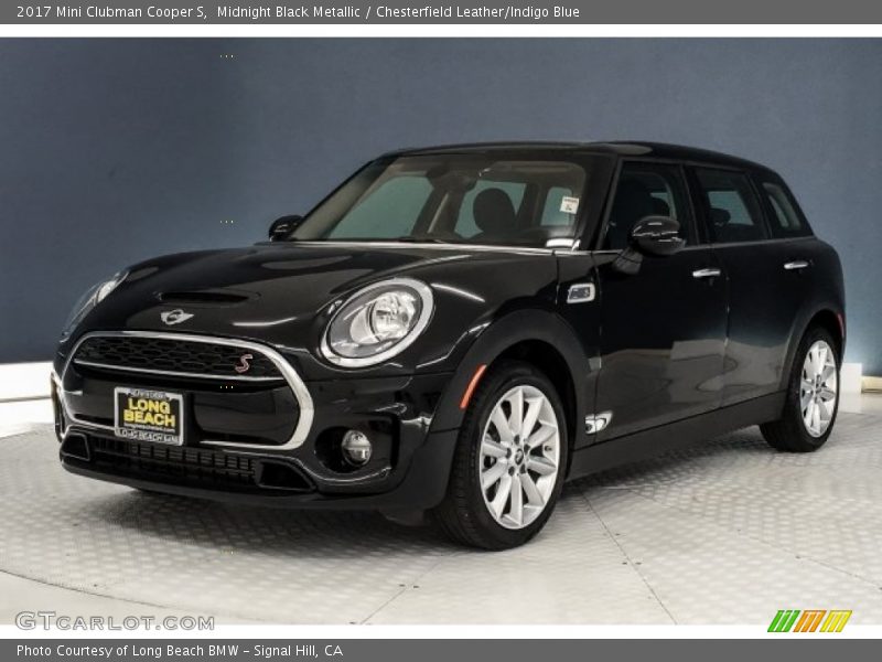 Midnight Black Metallic / Chesterfield Leather/Indigo Blue 2017 Mini Clubman Cooper S