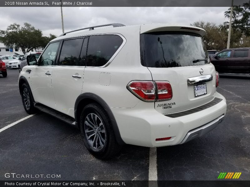 Pearl White / Charcoal 2018 Nissan Armada SL