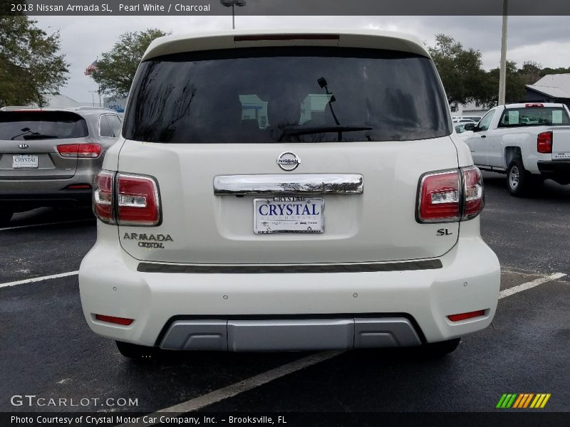 Pearl White / Charcoal 2018 Nissan Armada SL