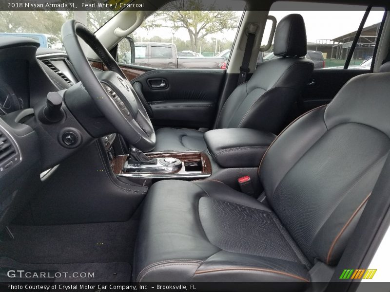 Pearl White / Charcoal 2018 Nissan Armada SL