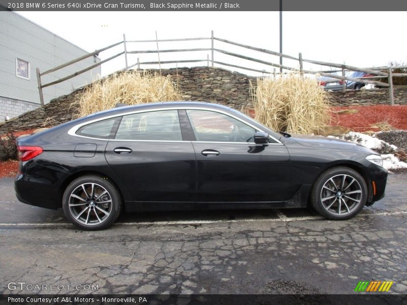 Black Sapphire Metallic / Black 2018 BMW 6 Series 640i xDrive Gran Turismo