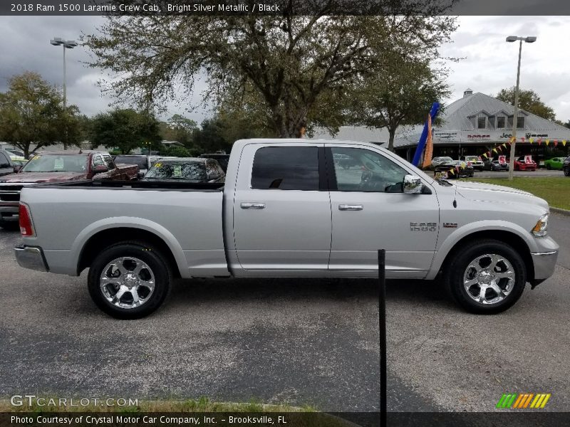 Bright Silver Metallic / Black 2018 Ram 1500 Laramie Crew Cab