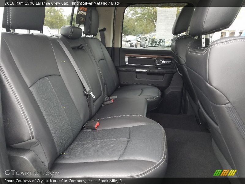 Bright Silver Metallic / Black 2018 Ram 1500 Laramie Crew Cab