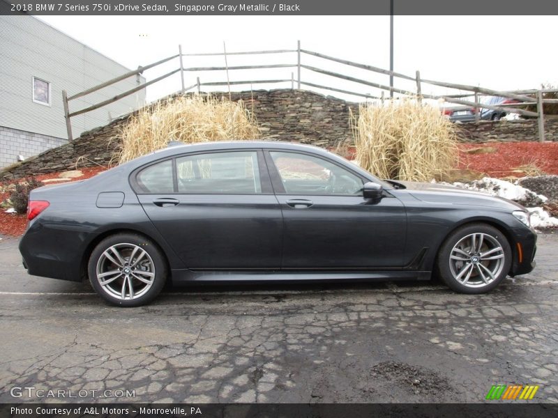 Singapore Gray Metallic / Black 2018 BMW 7 Series 750i xDrive Sedan