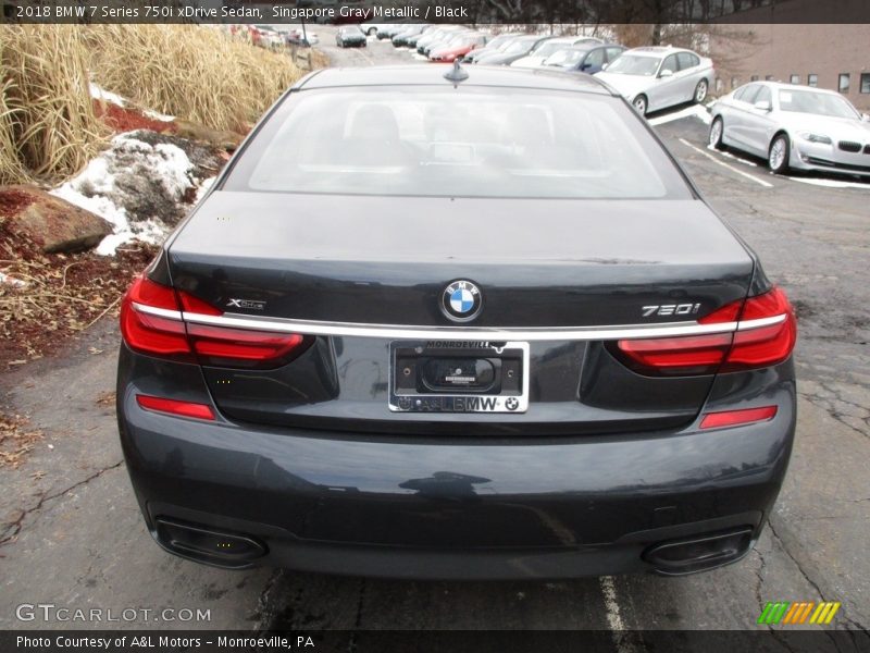 Singapore Gray Metallic / Black 2018 BMW 7 Series 750i xDrive Sedan