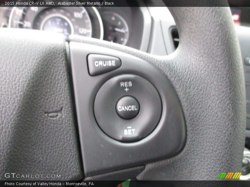 Alabaster Silver Metallic / Black 2015 Honda CR-V LX AWD