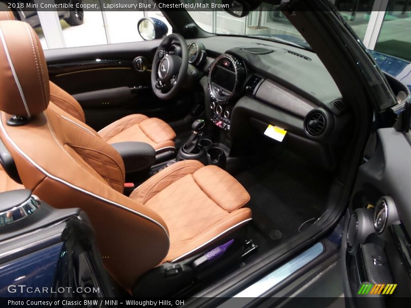 Lapisluxury Blue / Chesterfield/Malt Brown 2018 Mini Convertible Cooper