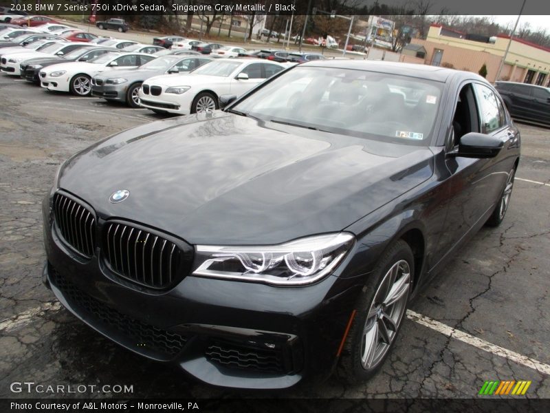 Singapore Gray Metallic / Black 2018 BMW 7 Series 750i xDrive Sedan